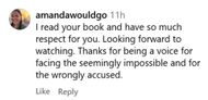 The Twisted Tale of Amanda Knox fan reaction Source: Instagram